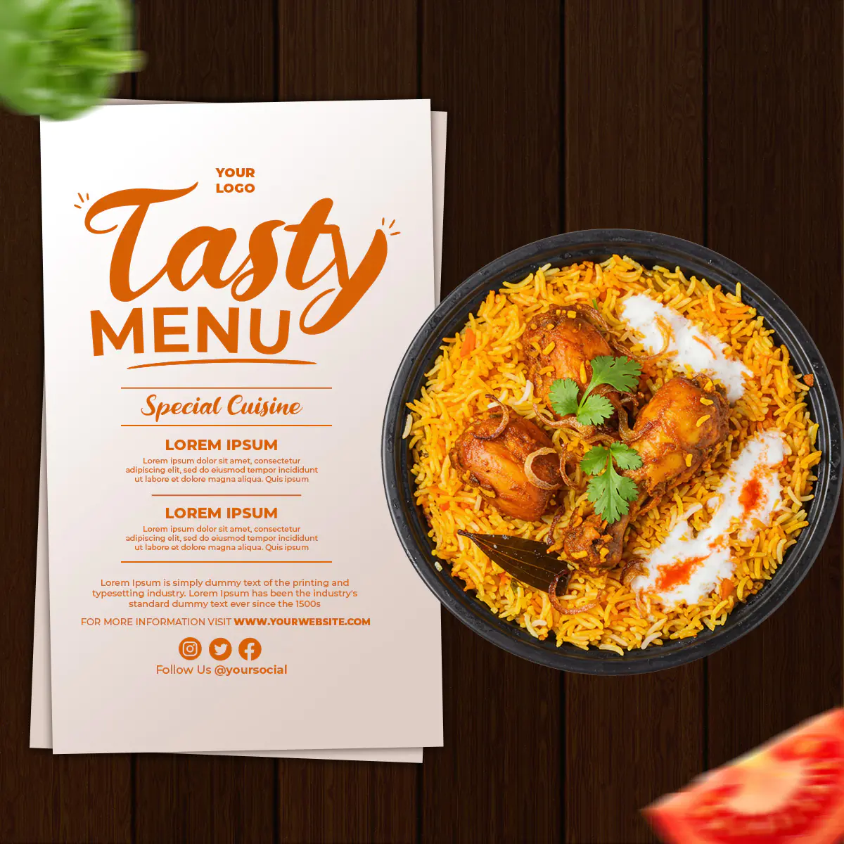 Restaurant Menu Design Template