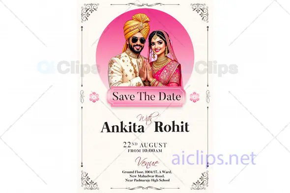 Traditional Wedding Save the Date
