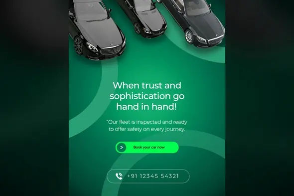 Premium Car Rental Service Social Media Template
