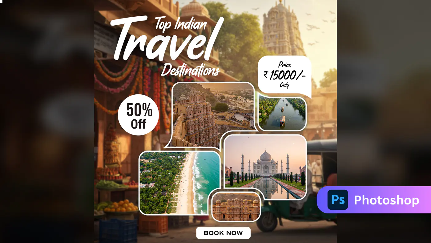 Top Indian Travel Destinations Template