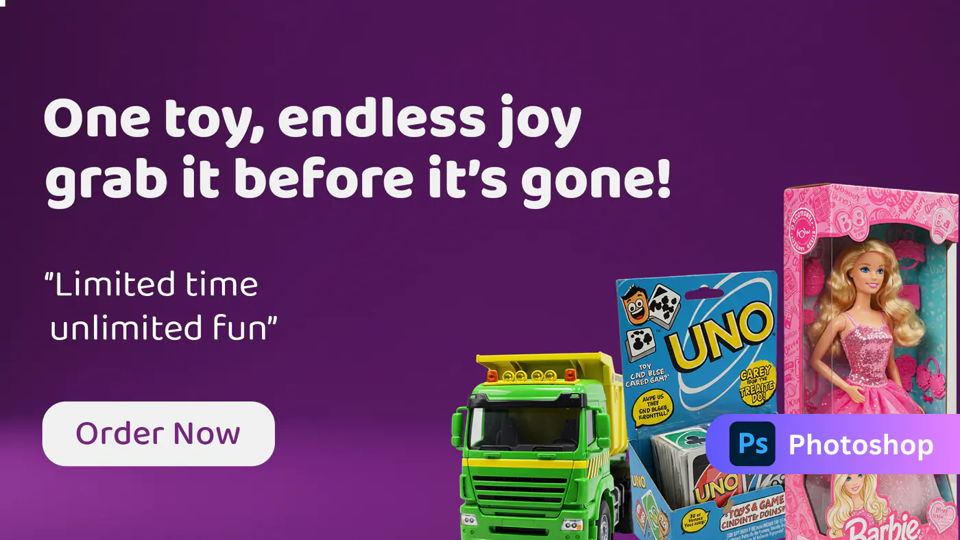 Kids Toy Offer DesignEditable Toy Sale Banner Template