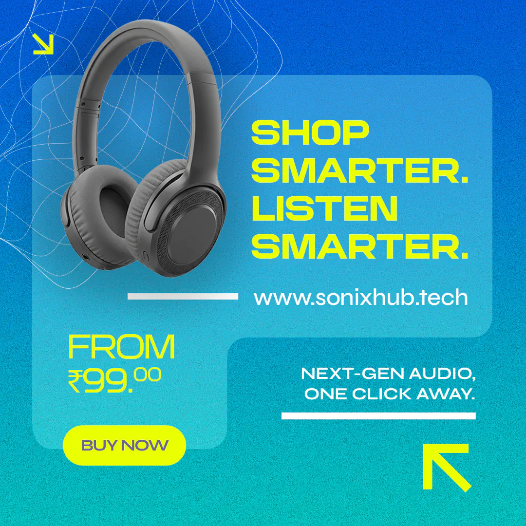 Headphone Promotion Banner Template