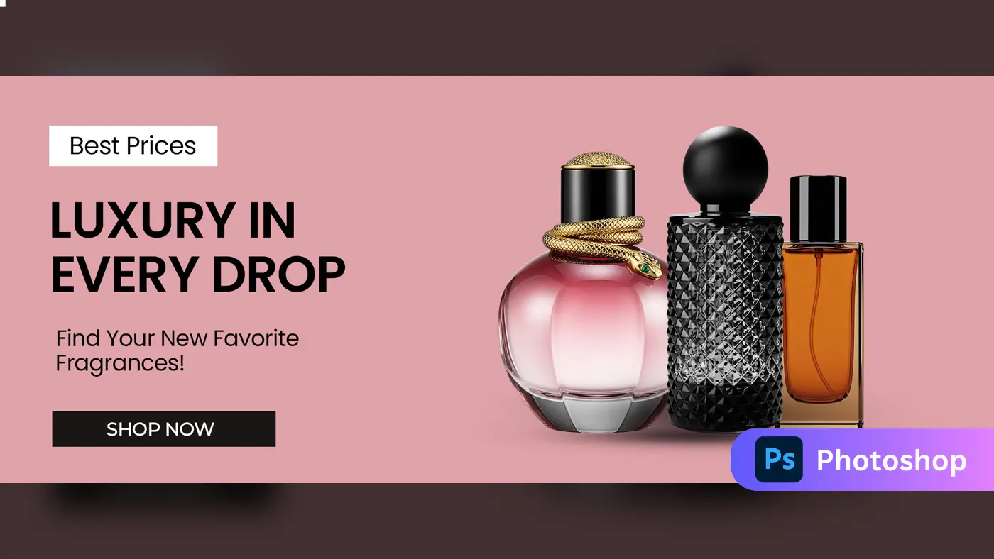 Luxury Perfume Sale Web Banner Template
