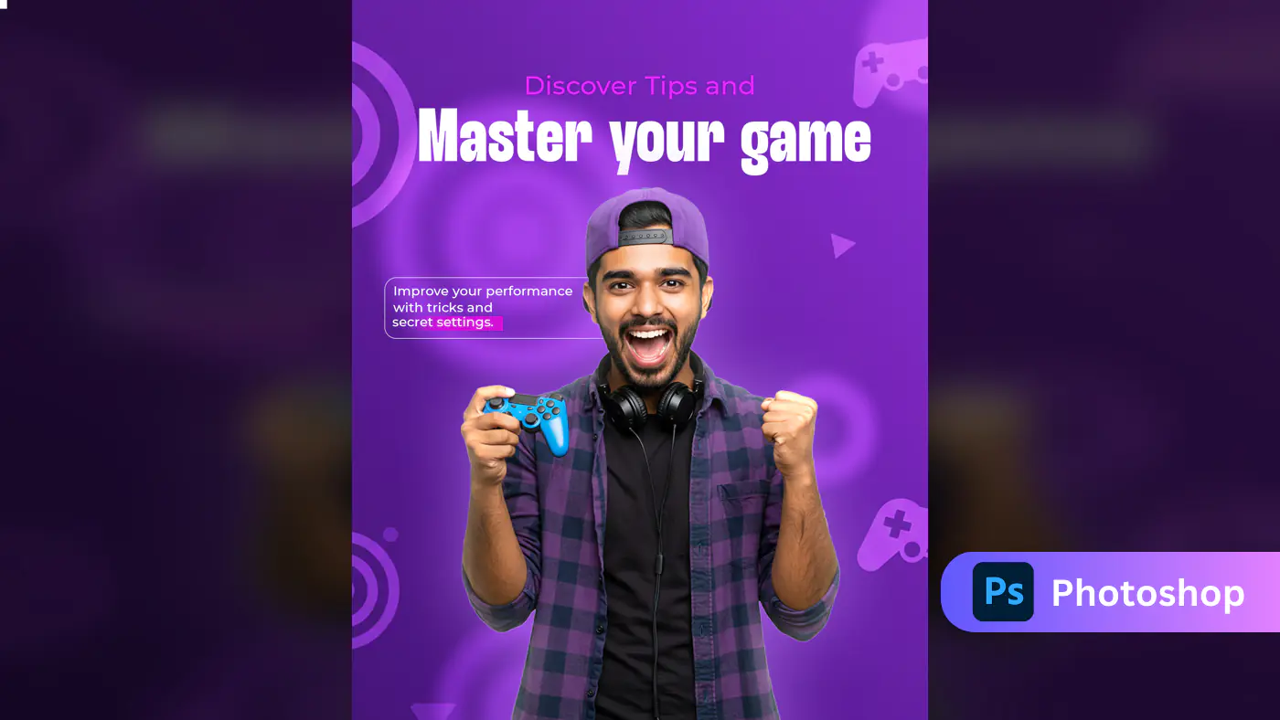 Gaming Tips & Performance Boost PSD Template
