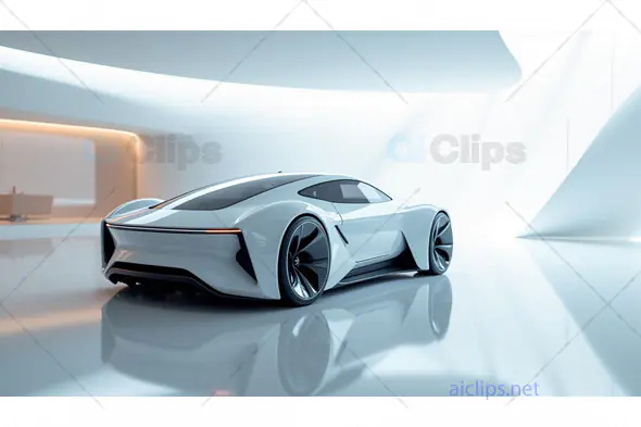 Futuristic Electric Supercar – Sleek Automotive Design Concept