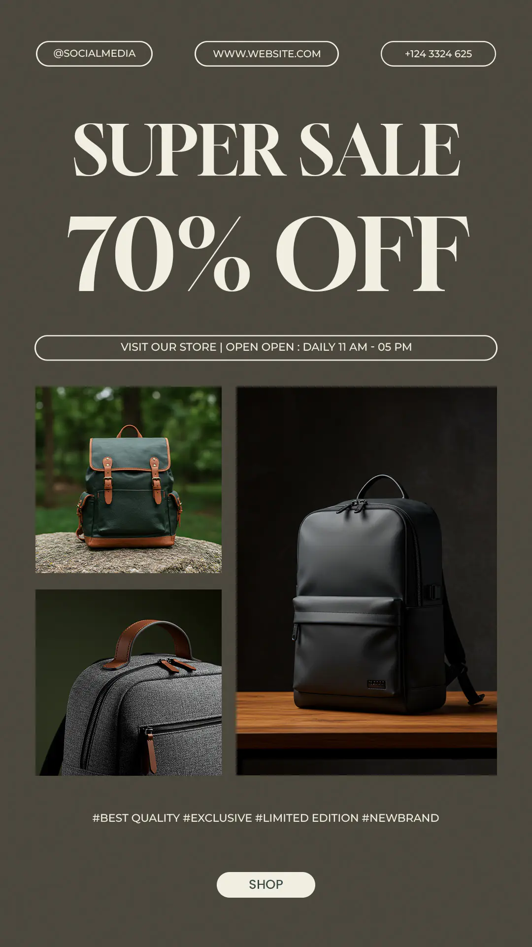 Luxury Bag Super Sale Template