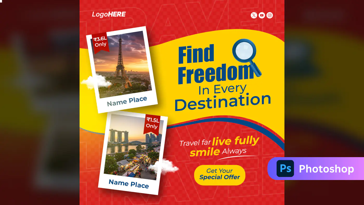 Vibrant Travel Agency Promotion Template