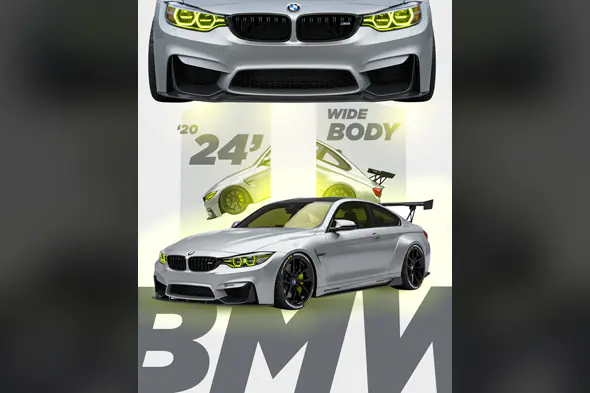 Dynamic BMW Wide Body Showcase Template