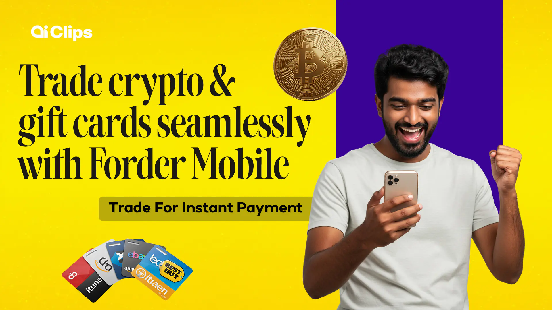 Enhanced Crypto Trading Mobile App Promo Template
