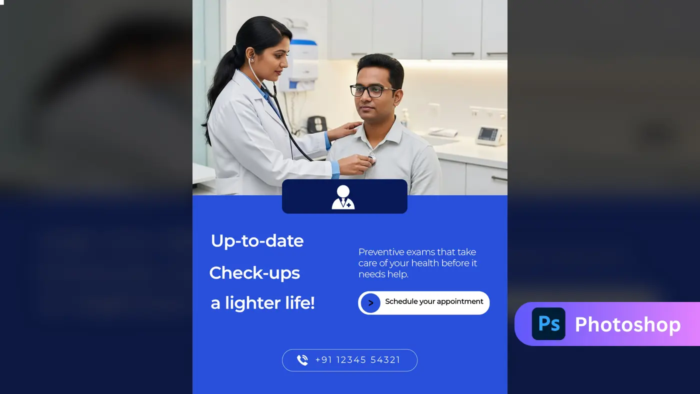 Medical Health Check-up Social Media Ad