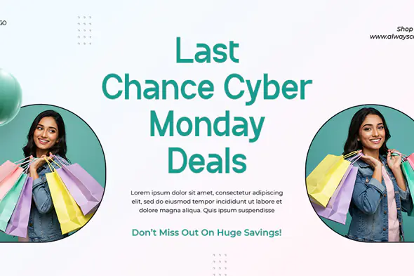 Cyber Monday Sale Banner Template
