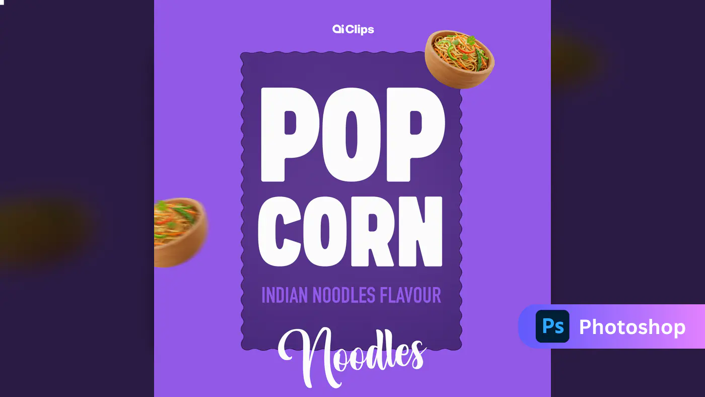 Enhanced Indian Noodle Popcorn Ad Template