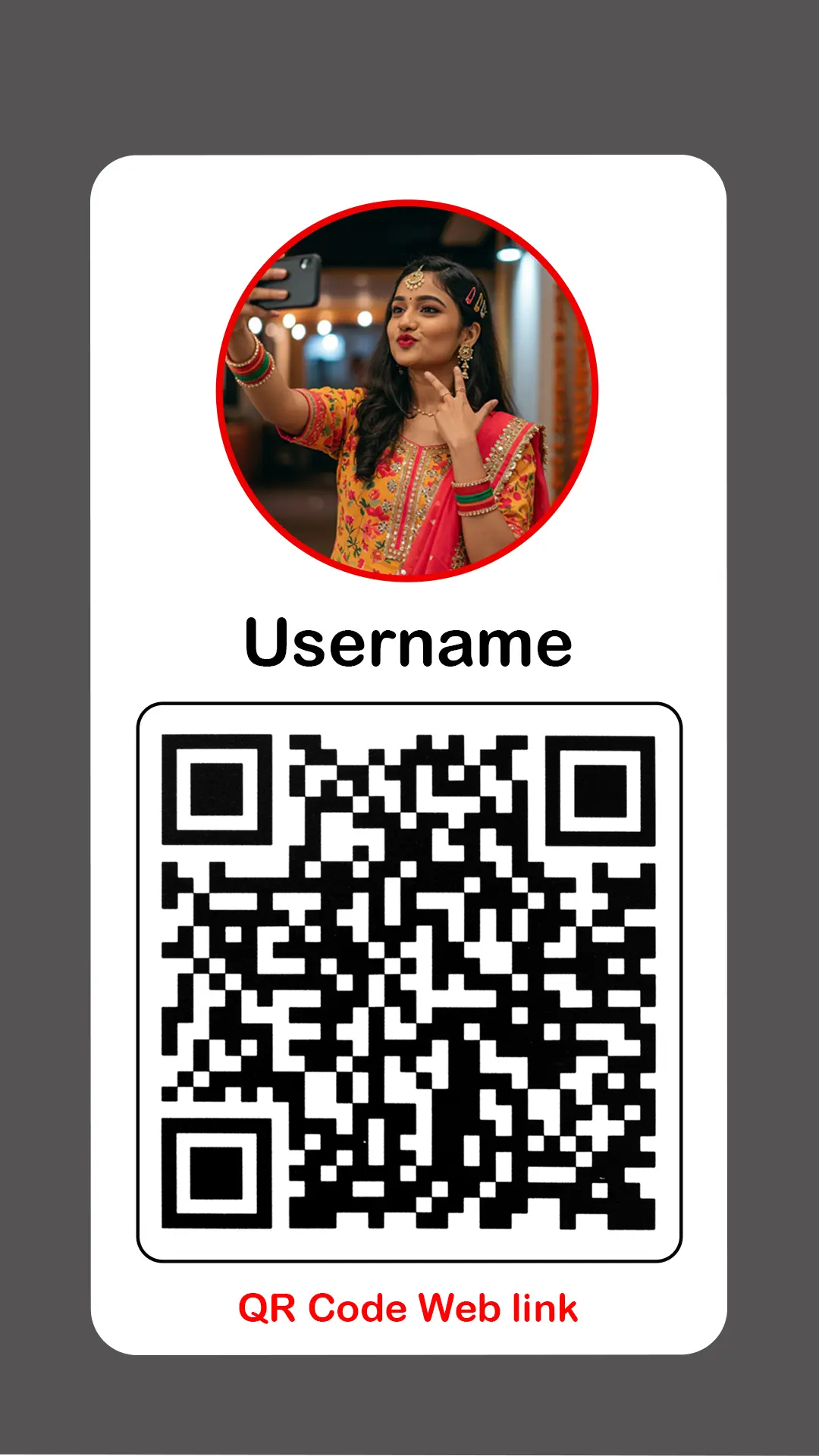 Editable Template for Branding QR Code