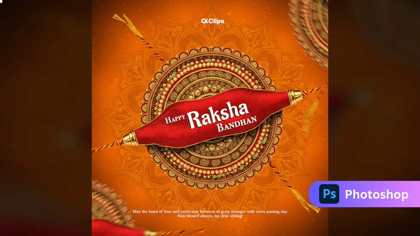 Happy Raksha Bandhan Template – Elegant Rakhi Festival Design
