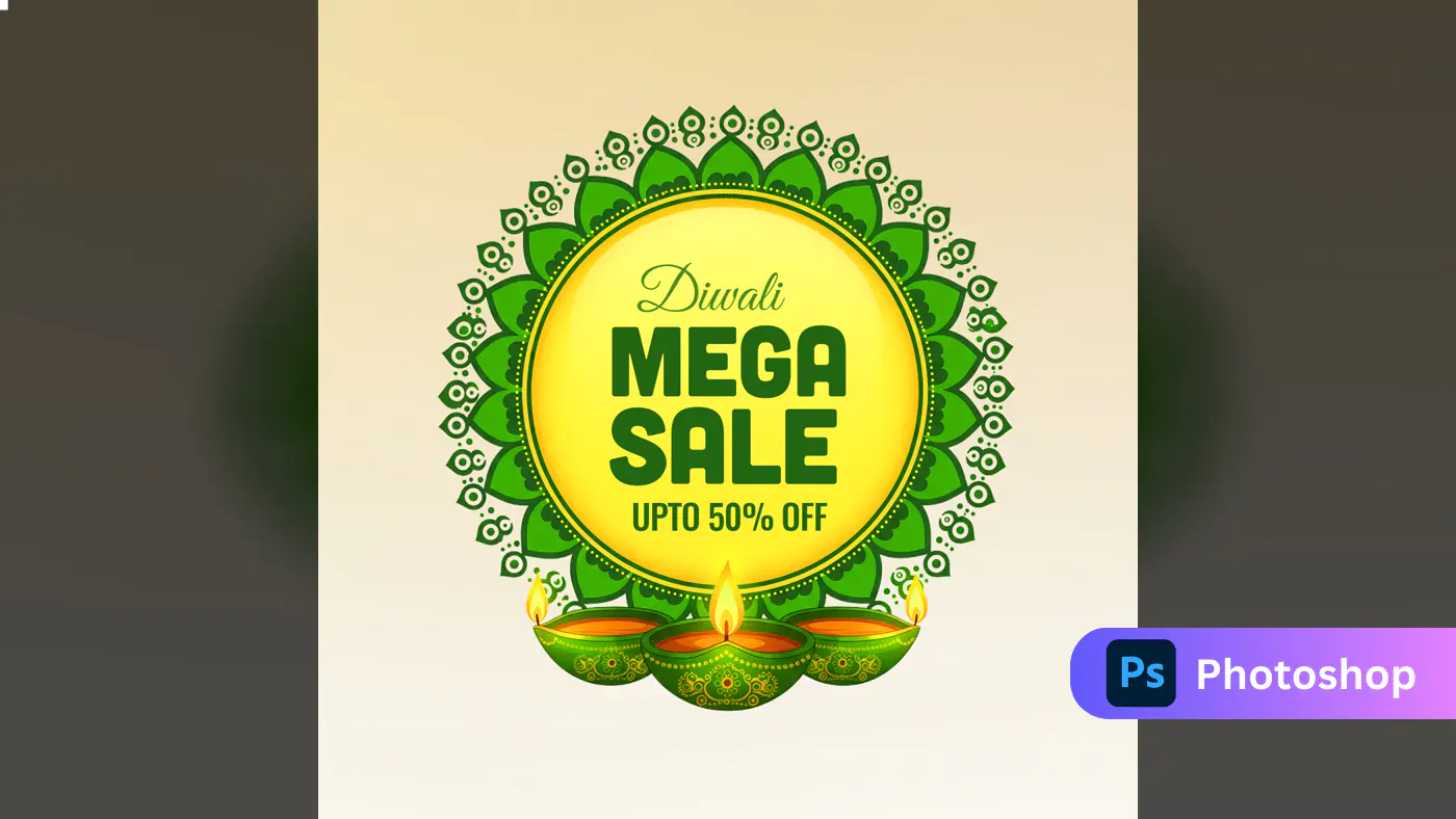 Diwali Mega Sale Mandala Design