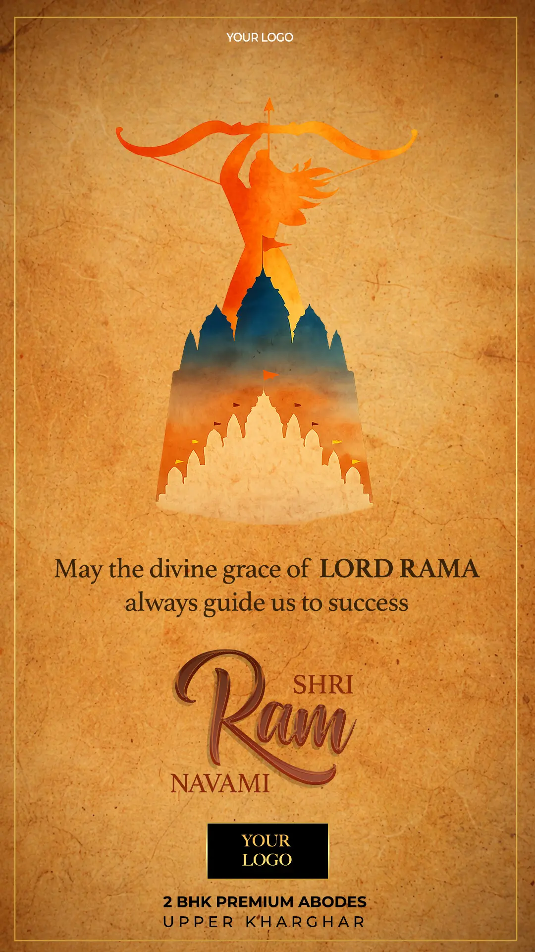 Auspicious Ram Navami Property Ad Template