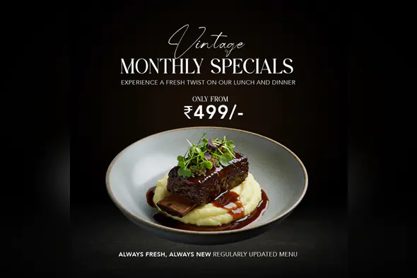 Enhanced Vintage Restaurant Monthly Specials Ad