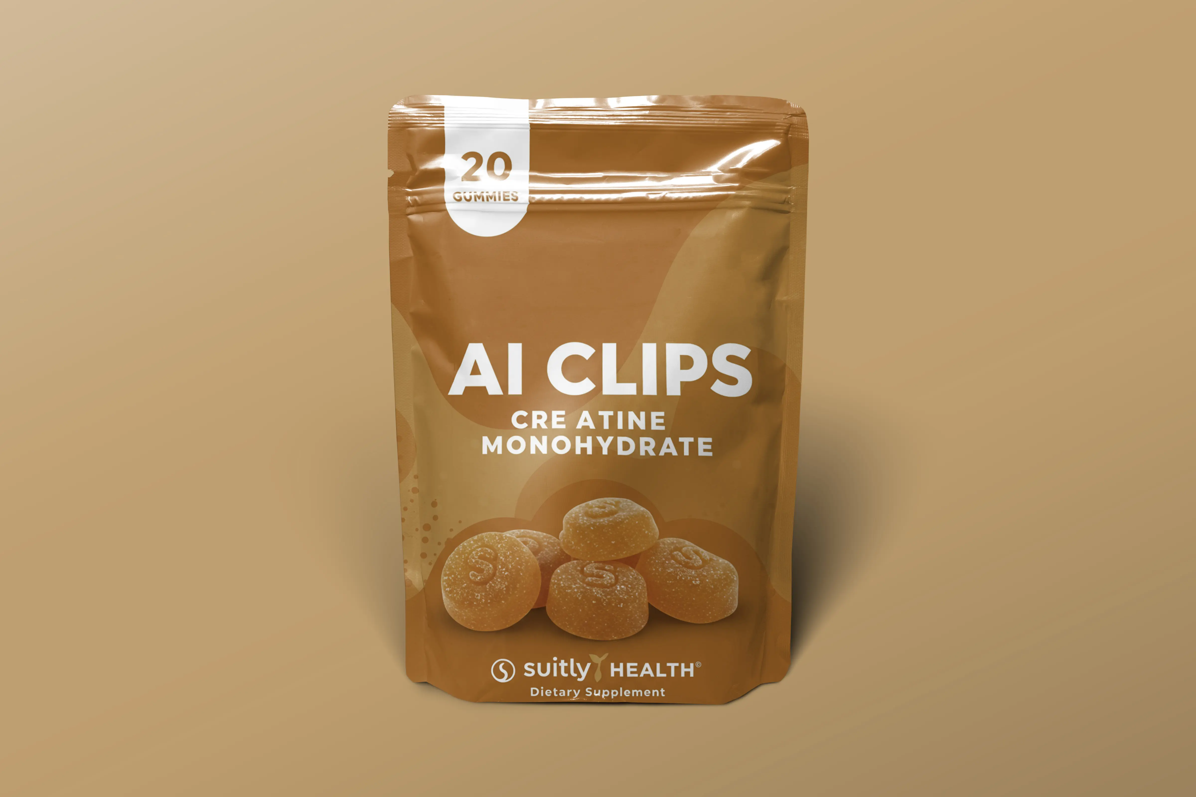 Product Pouch  Supplement Packaging Mockup