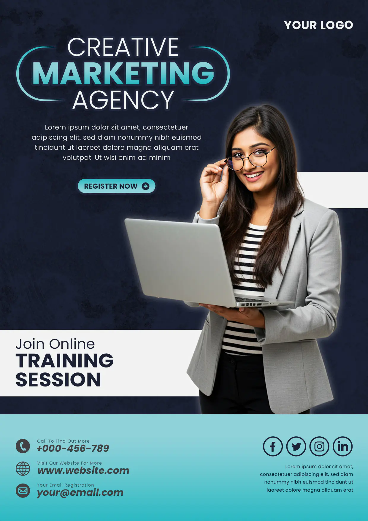 Marketing Agency Training Promo Template