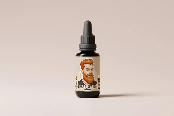 Beard Oil Packaging Design Template