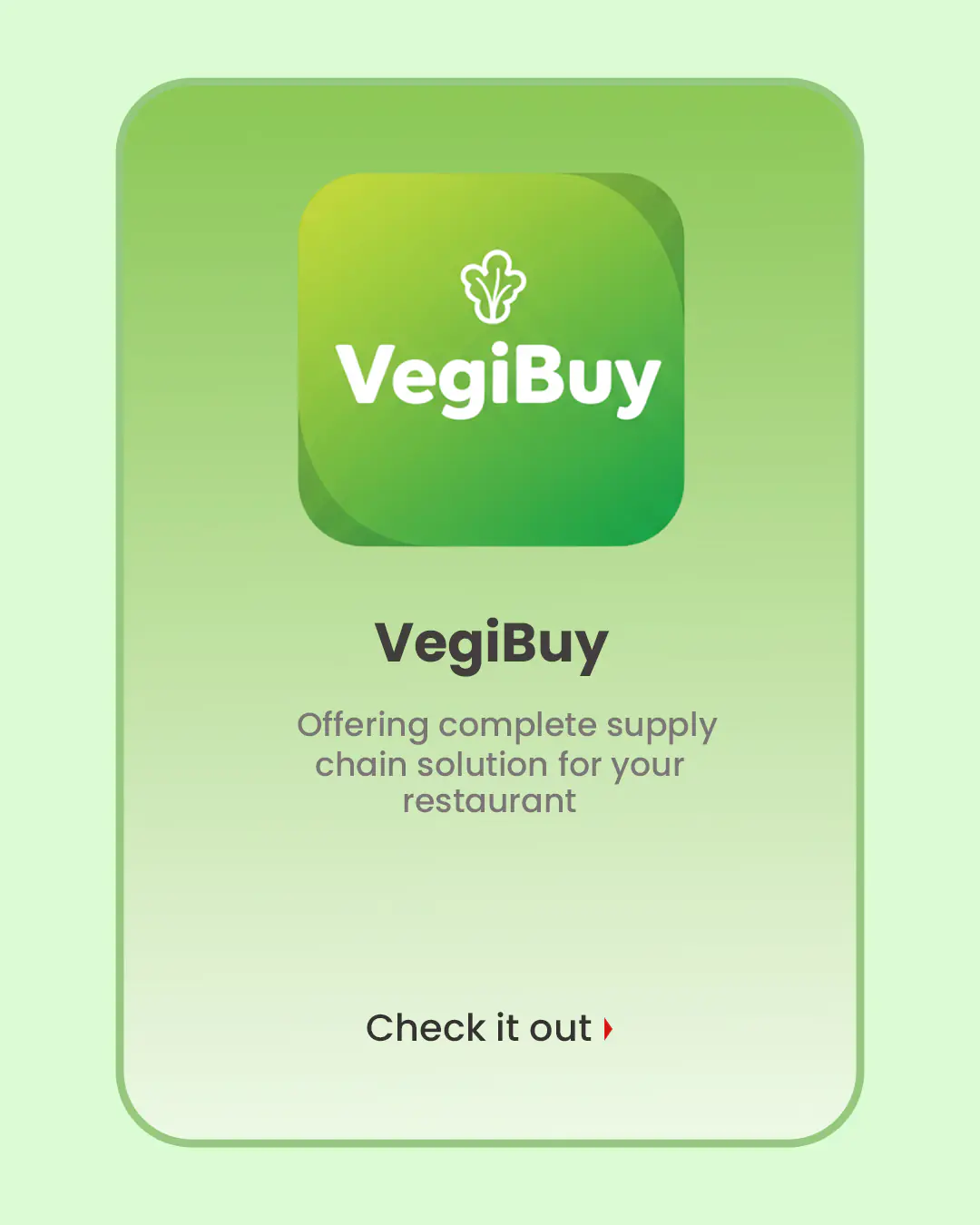 Complete Supply Chain Solution for Restaurants app template