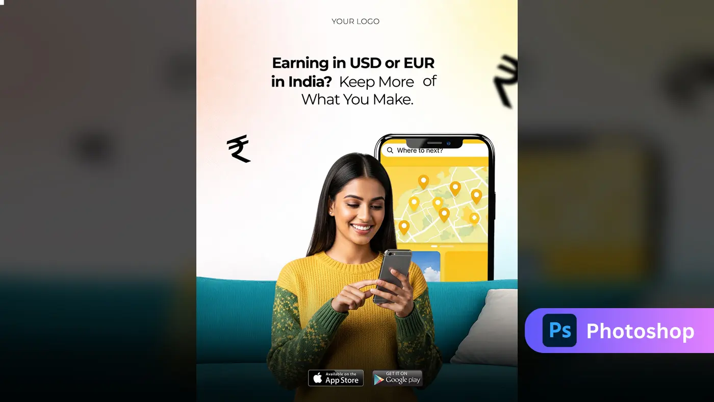 FinTech App Promotion Social Media Template