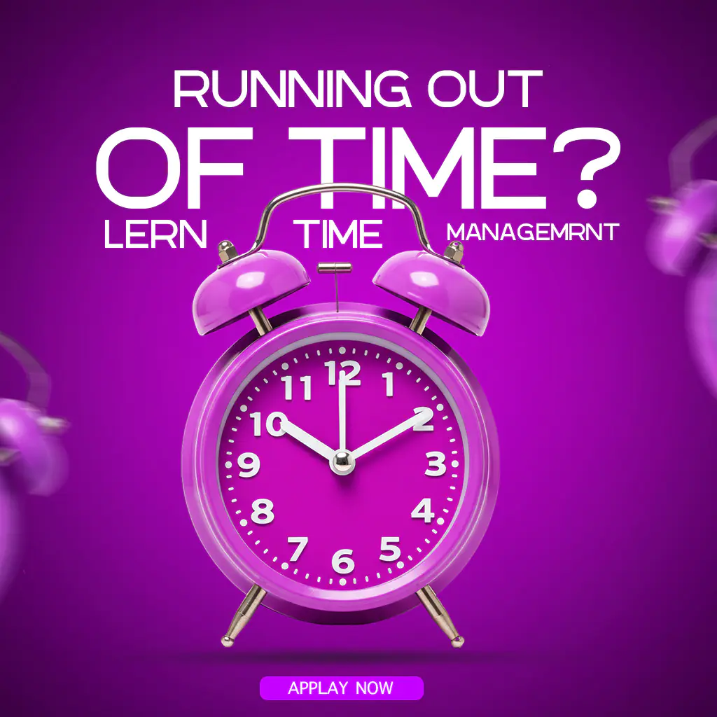 Enhanced Time Management Course Promo Template