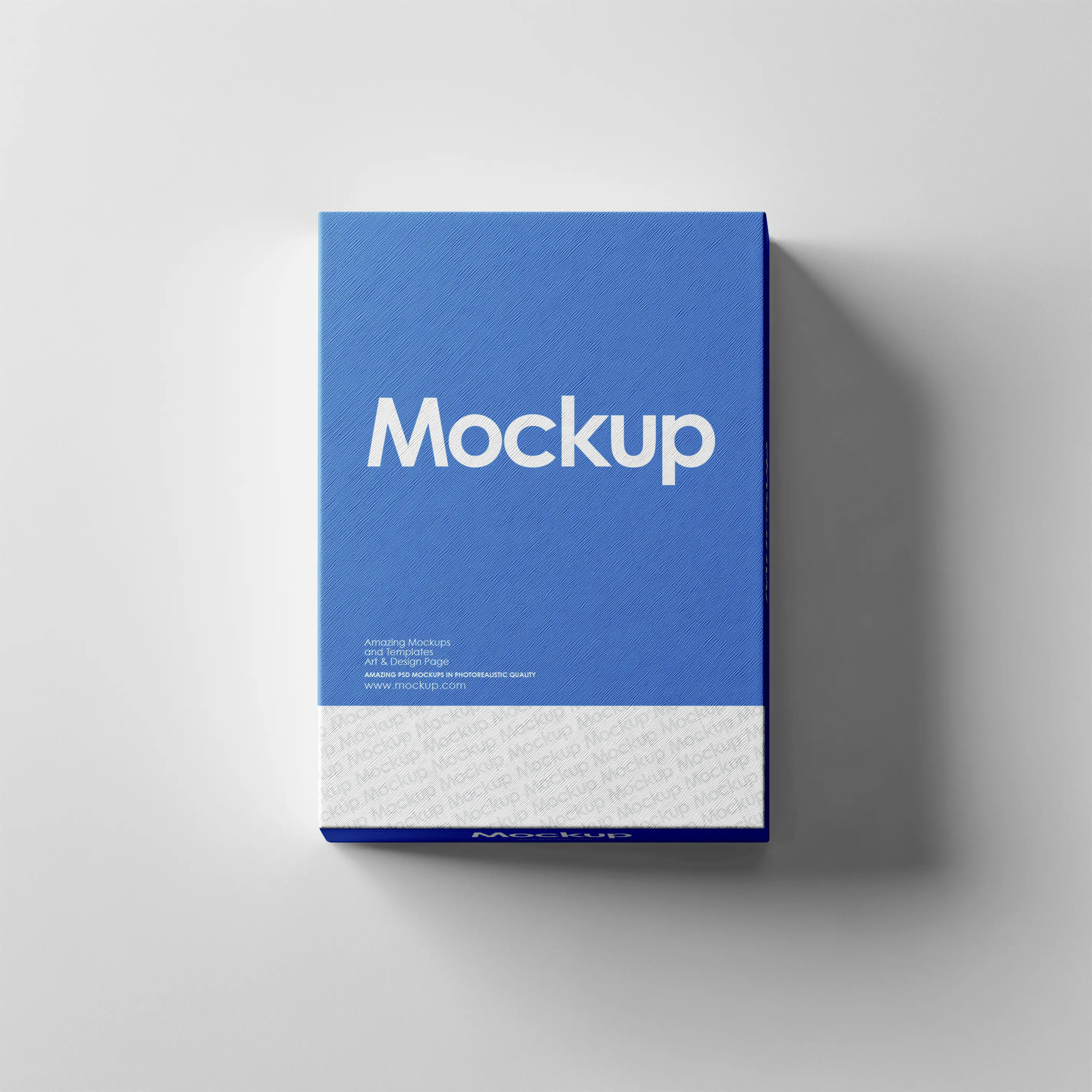 Modern Blue Gift Box Mockup