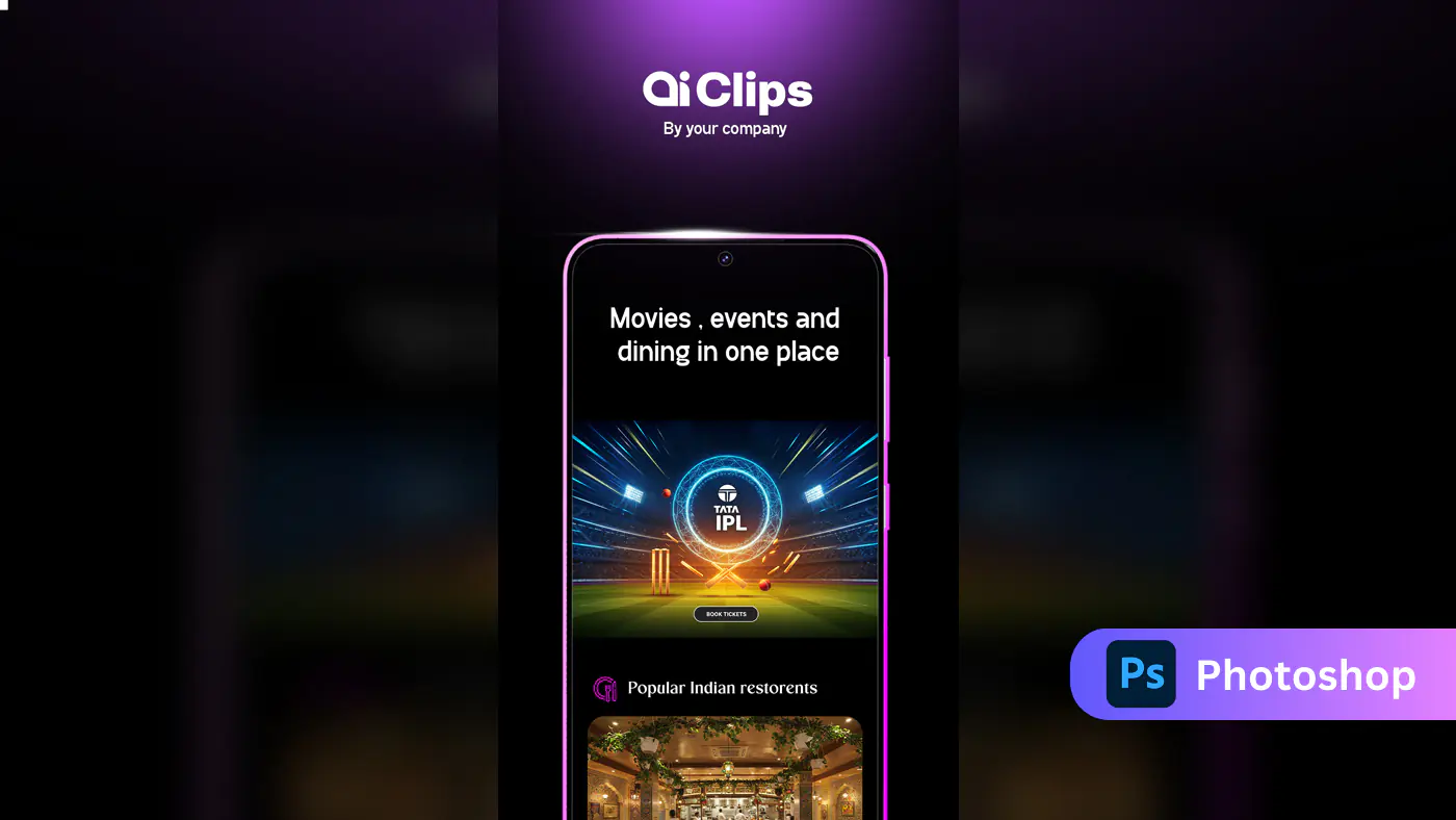 Entertainment & Dining App Promo Template