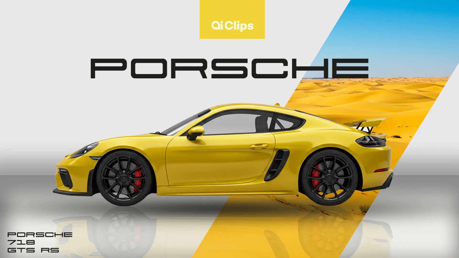 Porsche 718 GTS RS Desert Showcase Template
