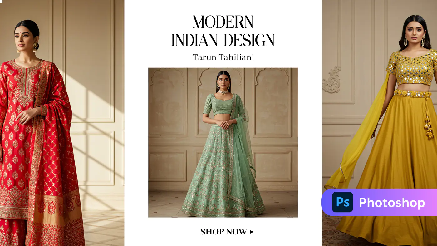 Modern Indian Fashion Showcase Template