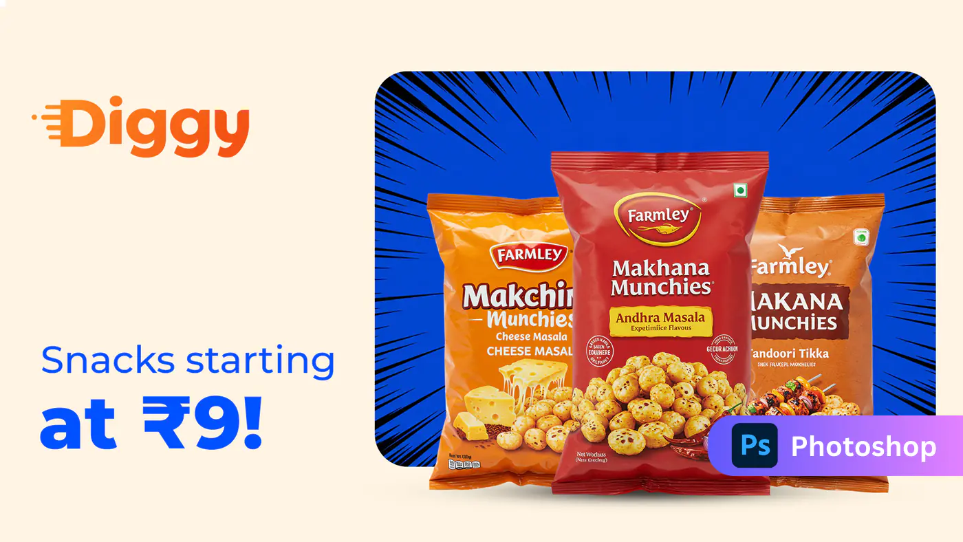 Indian Snack Promotion Template for Diggy
