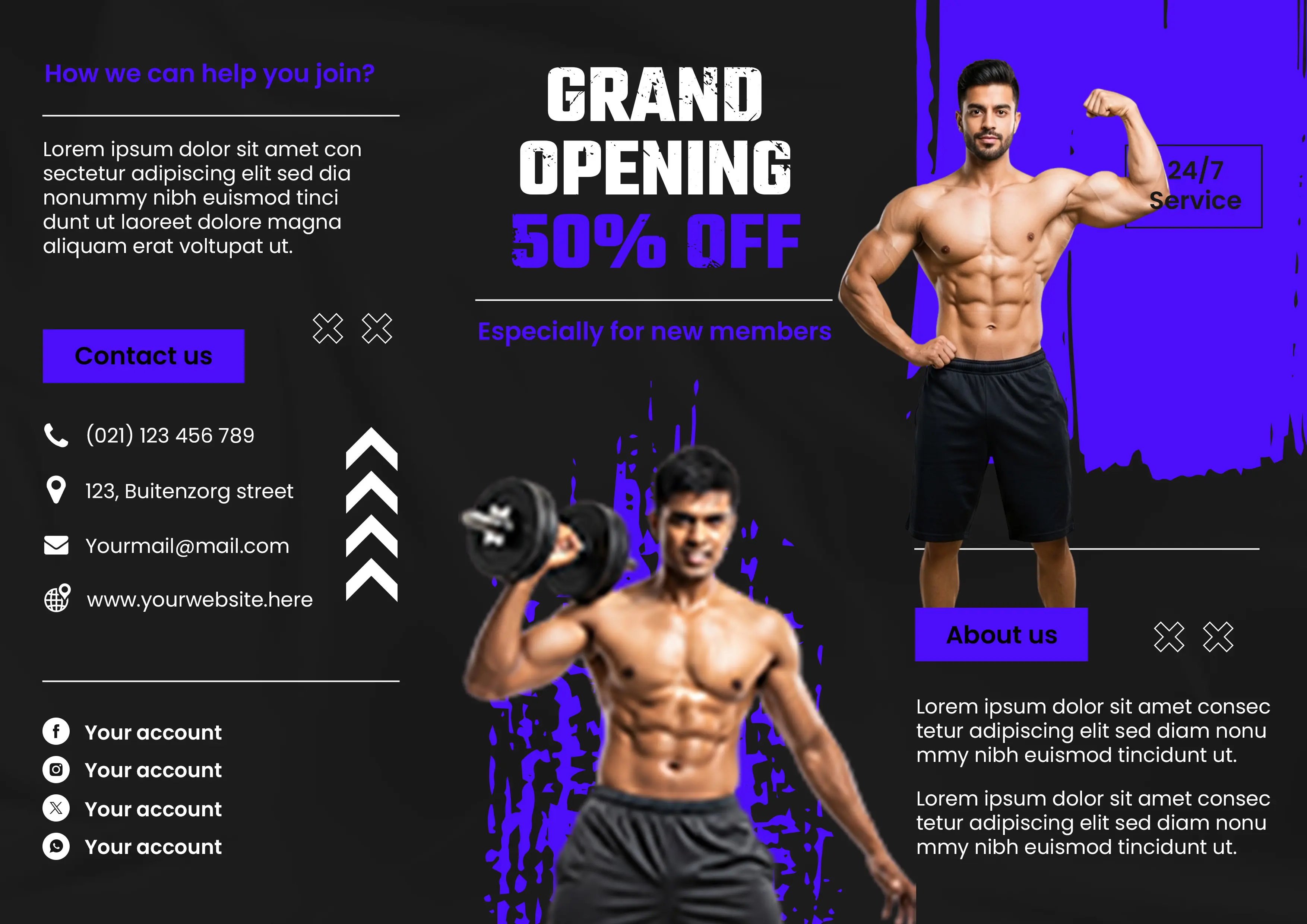 Dynamic Fitness Gym Social Media Template