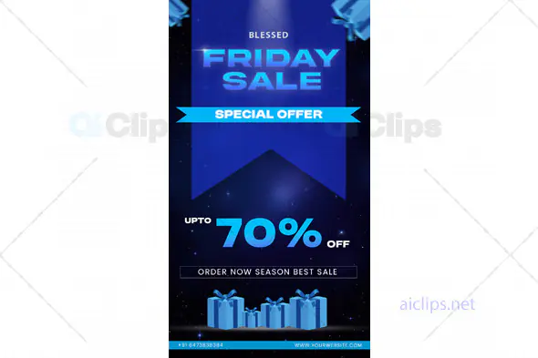 Blessed Friday Sale PSD Template