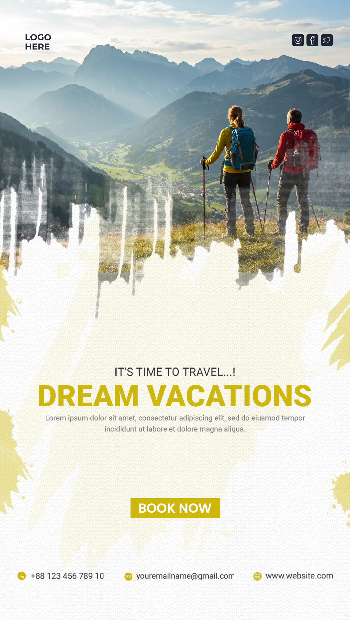 Adventure Travel Agency Flyer Template