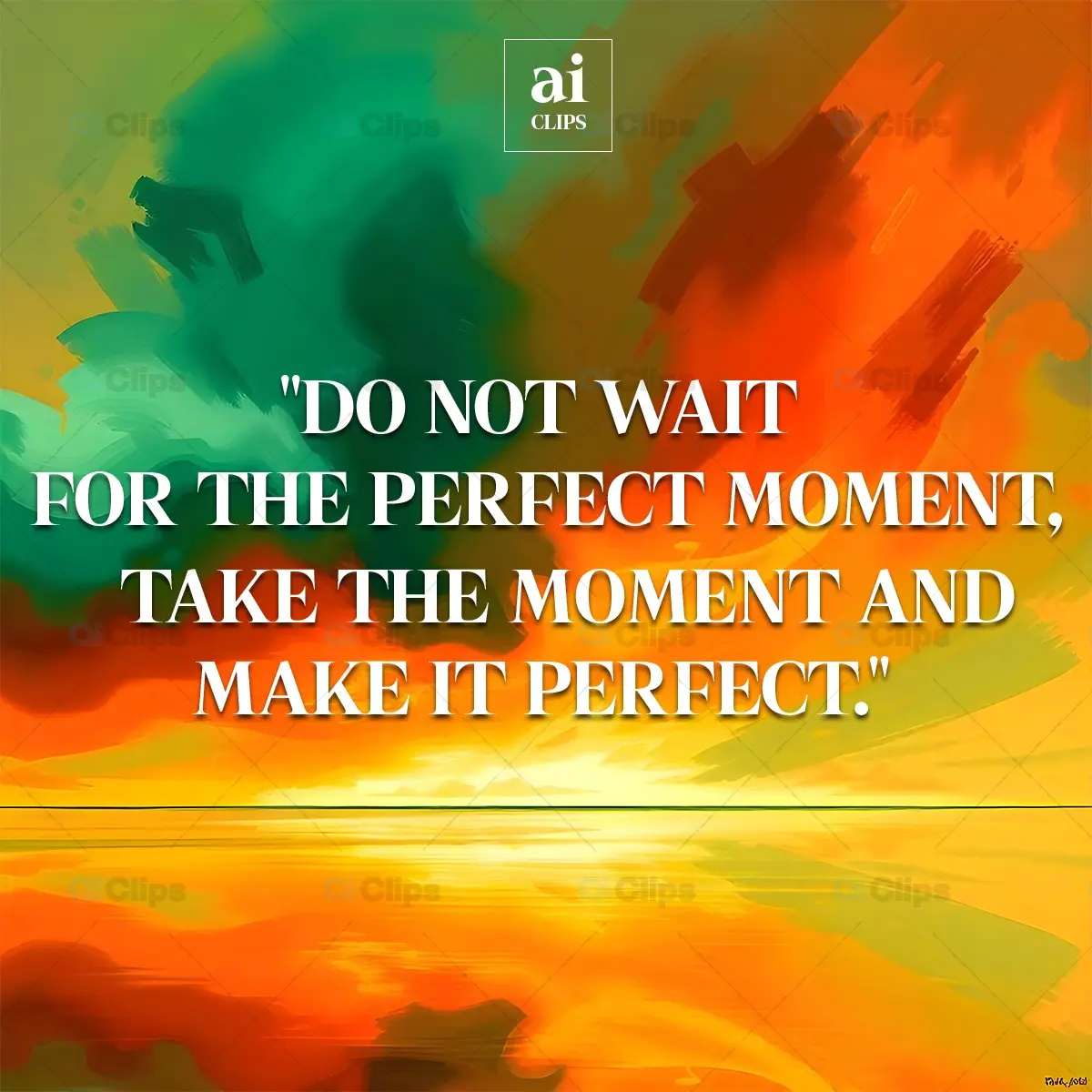 Motivational Quote Poster PSD Template