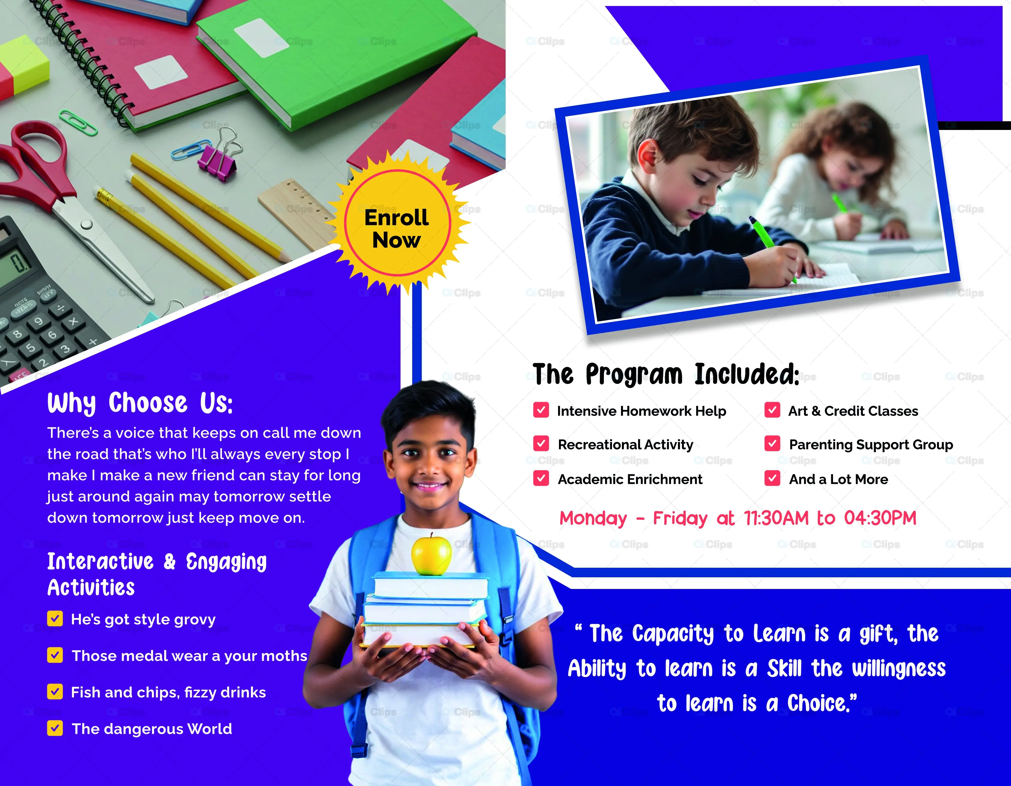 After School Program Educational Service Template