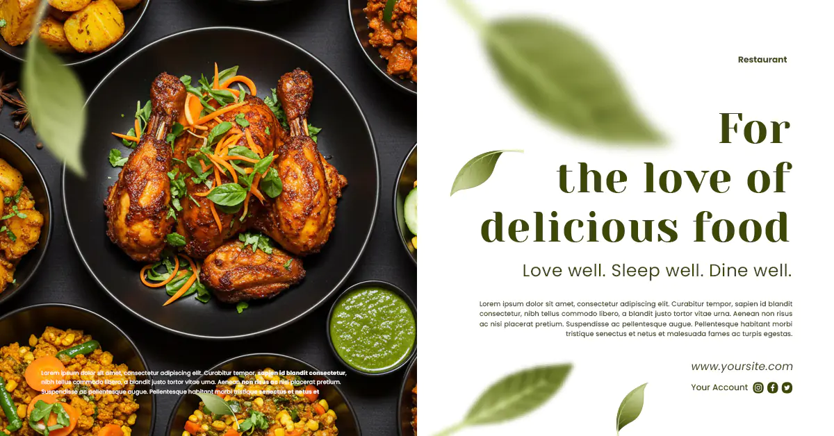Gourmet Food Photography Template
