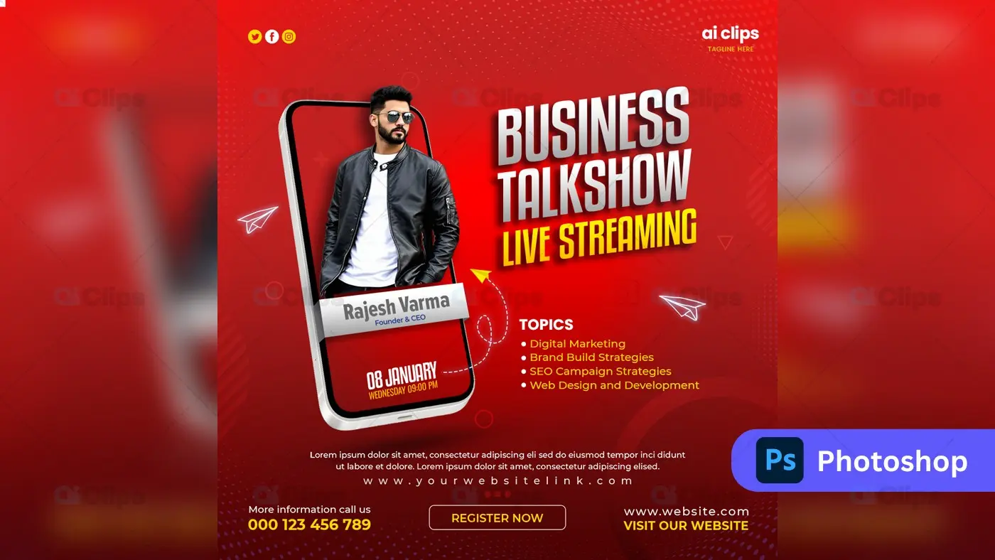 Professional PSD Templates for Photoshop