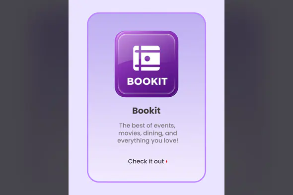 Book Events, Movies, Dining App Template