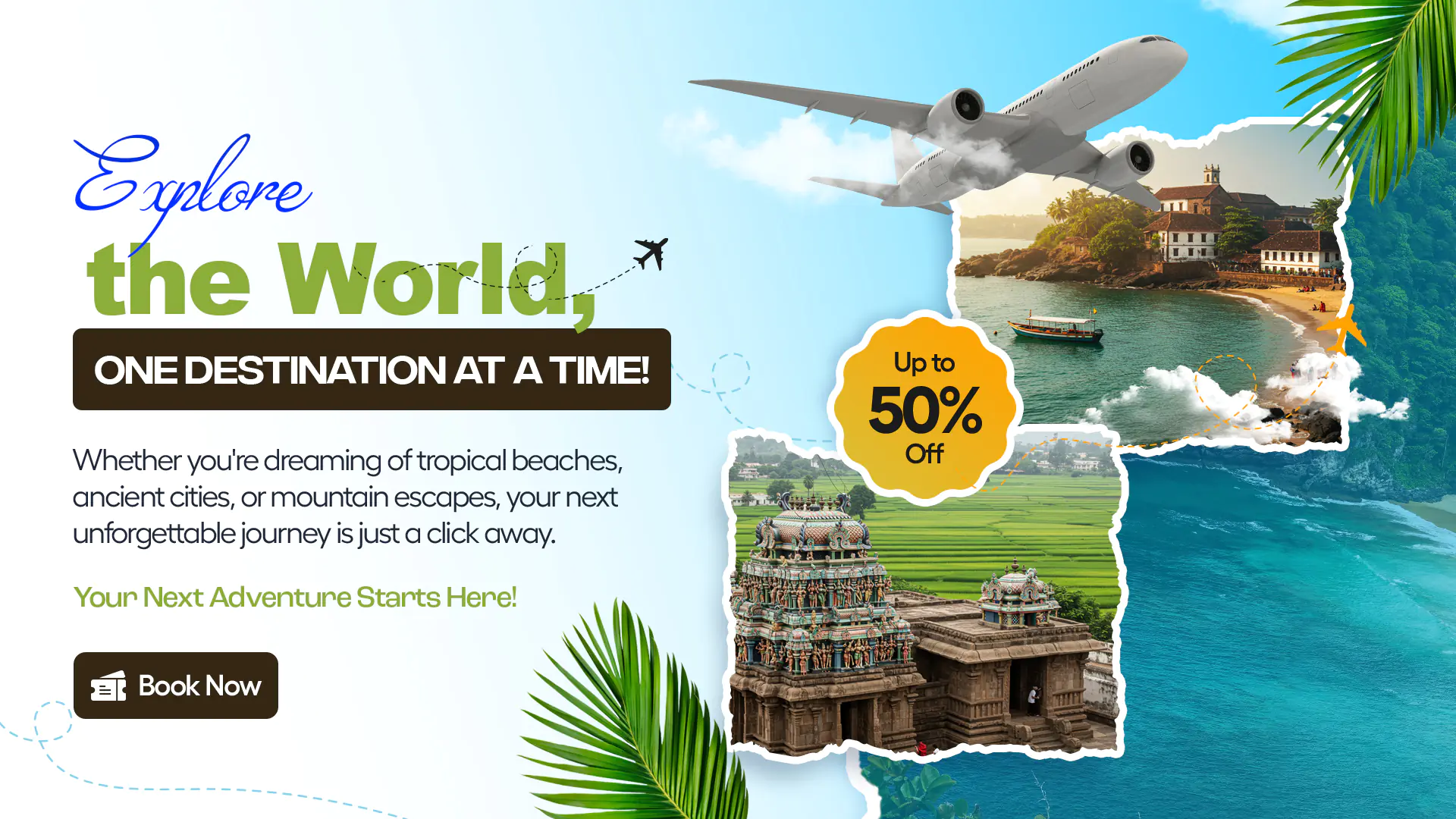 Travel Agency Promotion Banner Template