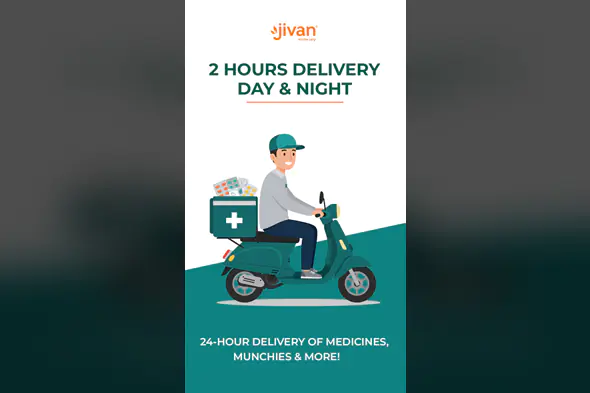 Jivan 24/7 Medicine Delivery Banner