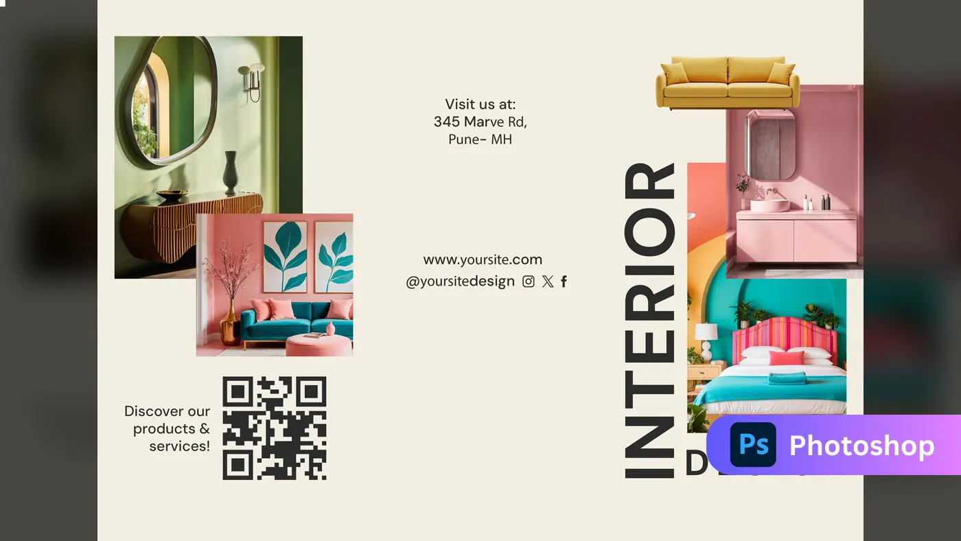 Modern Interior Design Studio Promotional Template