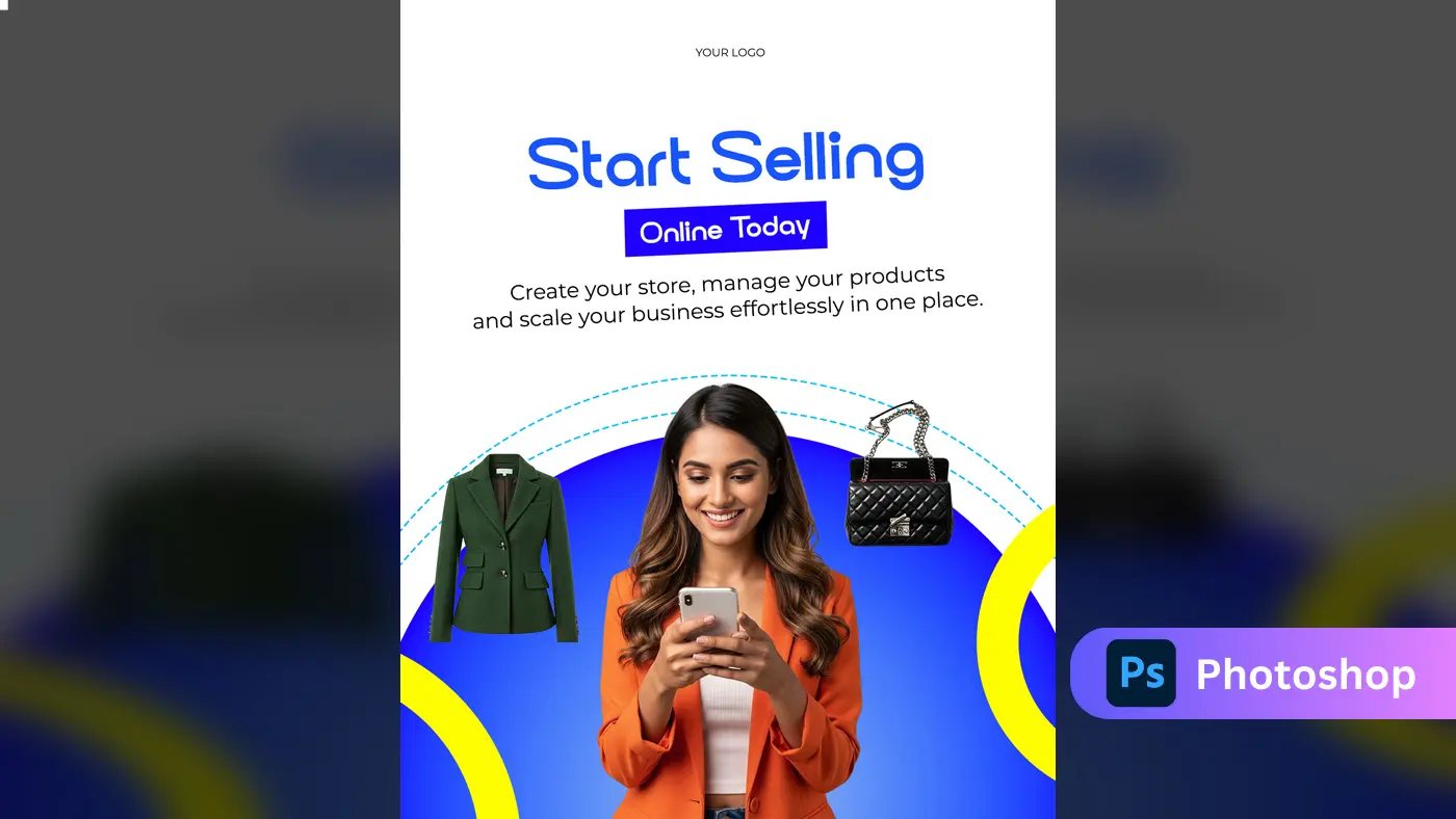 E-commerce & Online Selling Ad Template