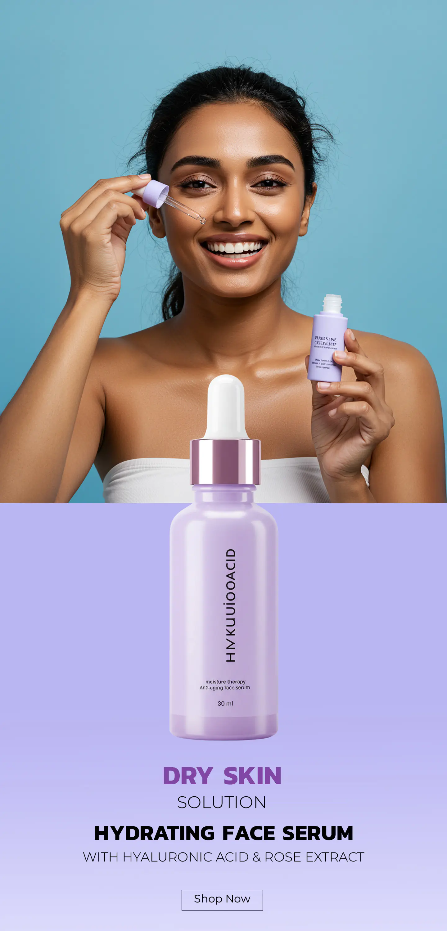 Hydrating Face Serum Product Mockup
