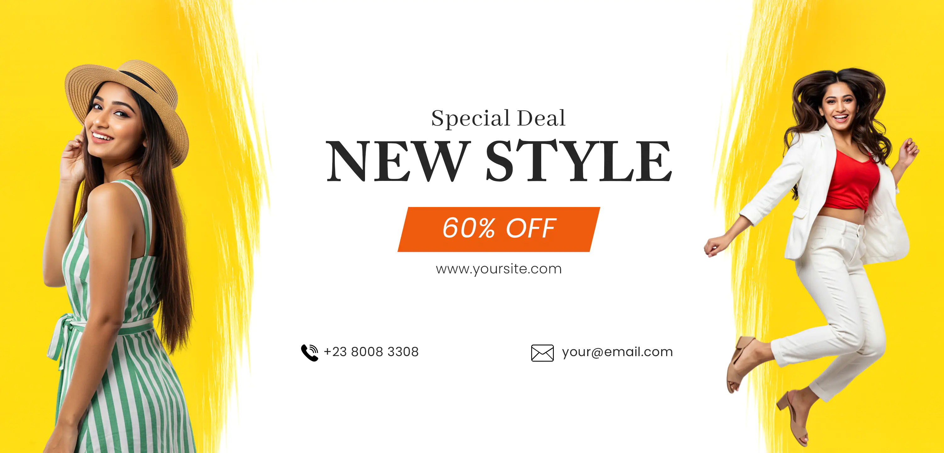 Vibrant Fashion Sale Banner Template
