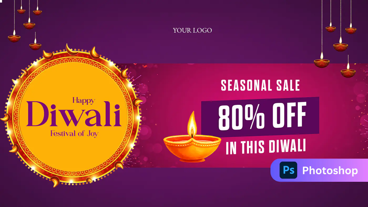 Diwali Seasonal Sale Banner Template