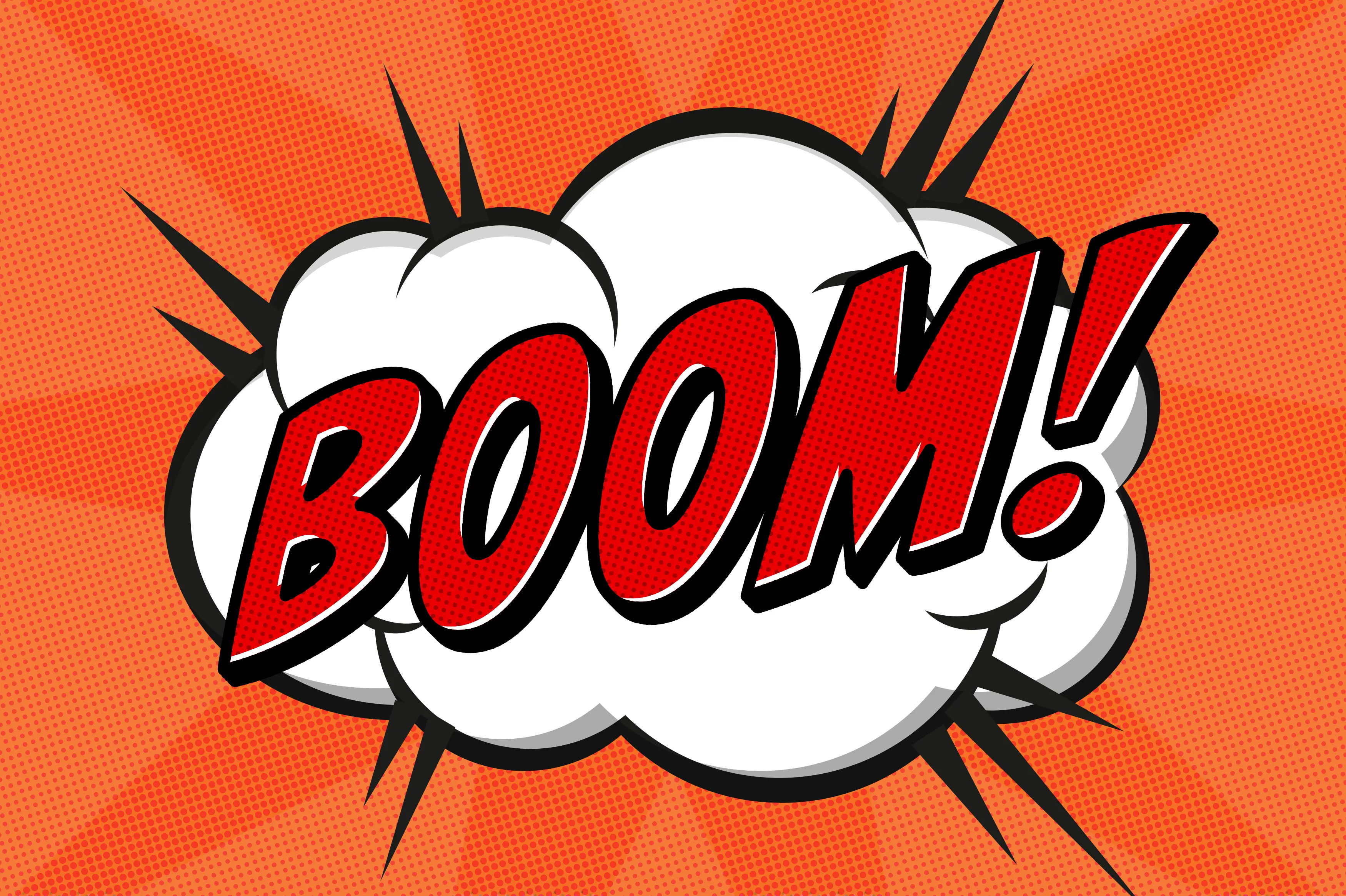 Comic Book Explosion  Boom Text Effect
