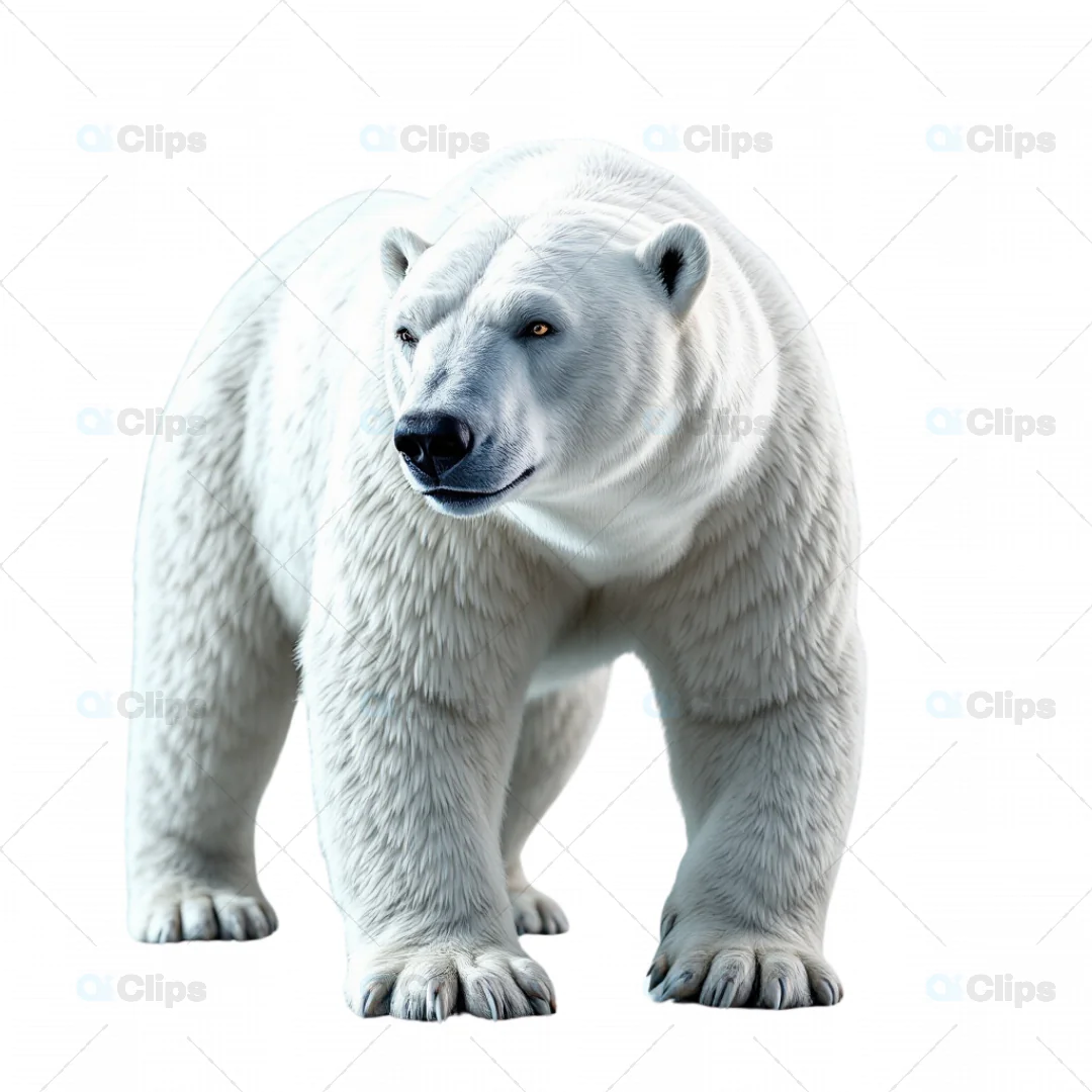 Majestic Polar Bear 3D Model