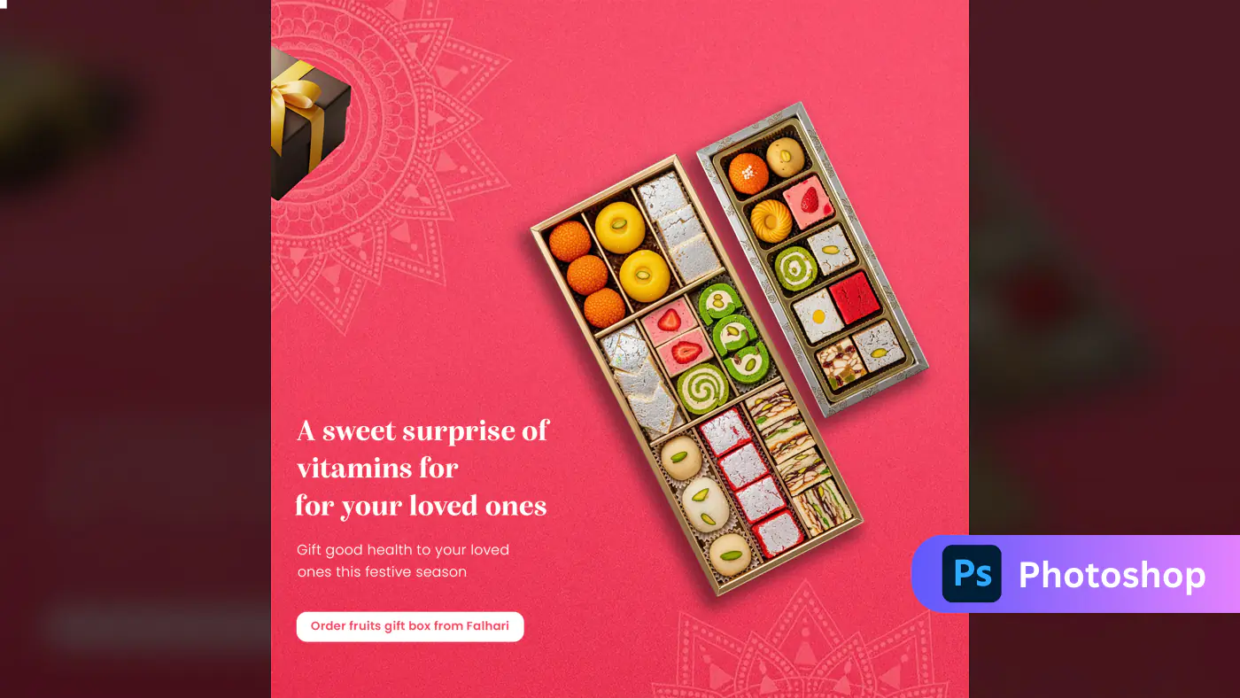 Festive Fruit Gift Box Promotion Template